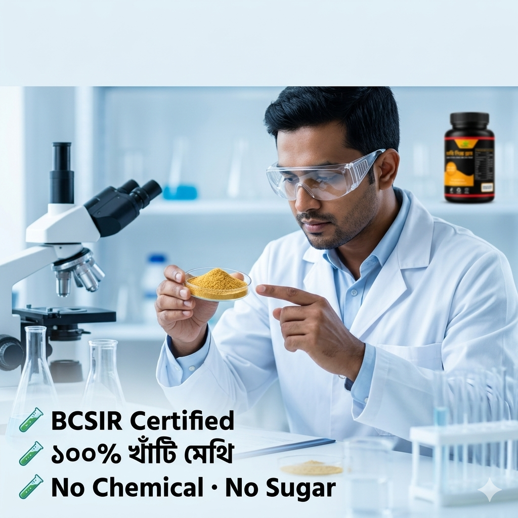 ✅ BCSIR Tested · ১০০% খাঁটি দেশীয় মেথি